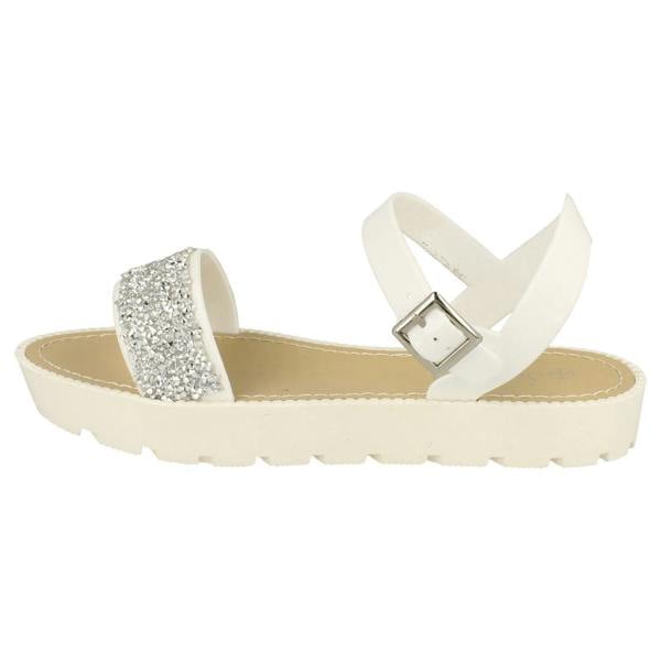 Savannah Ladies Savannah Flatform Glitter Sandal