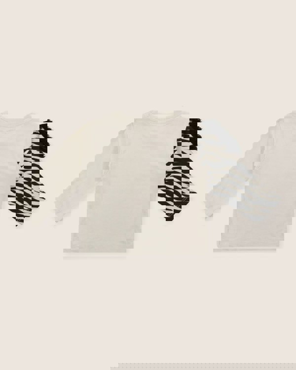 Multicolour Zebra Streak Print Sleeve Top - image 6