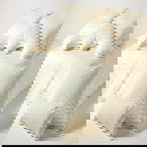 HOMESCAPES Egyptian Cotton Oxford Pillowcase 200 TC, King Size