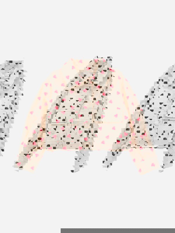 Monnalisa Girls Gabardine Jacket in Beige