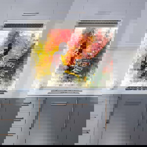 Warren Reed - Designer Young Virtuoso in Watercolor Symphony Kitchen Splashback