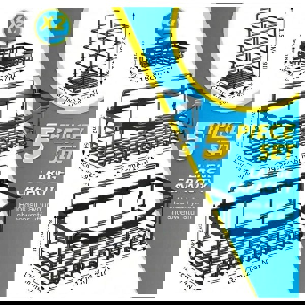 Dragodirect 5-Piece Rustproof Shower Caddy Set with No-Drill Bathroom Organisation System