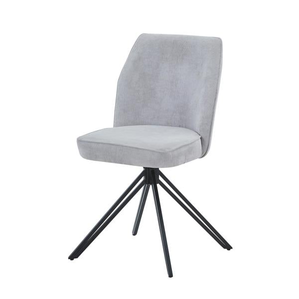 Core Products Pair of Aspen Luxury Upholstered Swivel Dining Chairs
