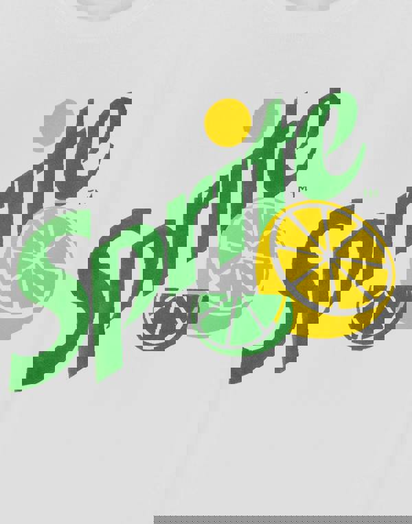 Coca Cola Sprite Unisex White Logo Short Sleeved T-Shirt