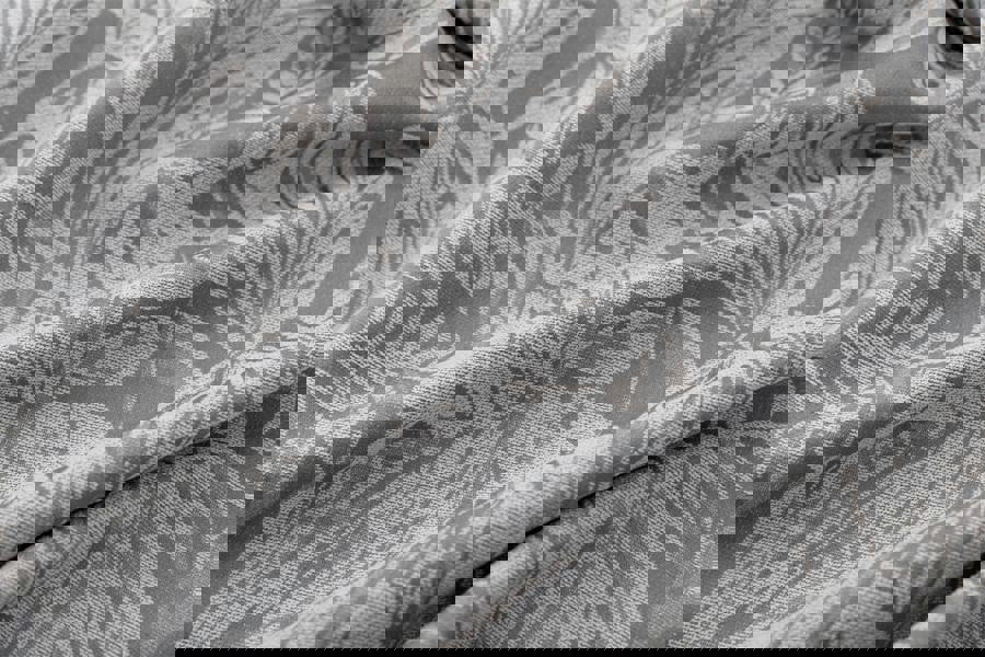 Luxury Living Chenille Jacquard Lined Ring Top Eyelet Curtains