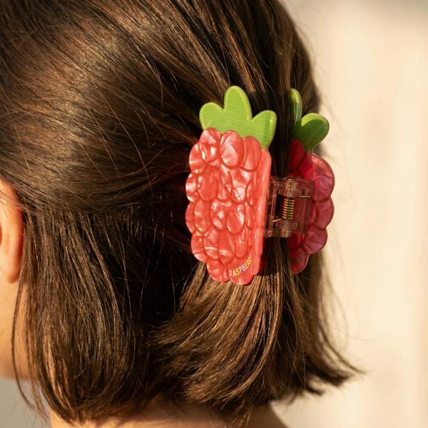 Gold Trip Raspberry Claw Clip