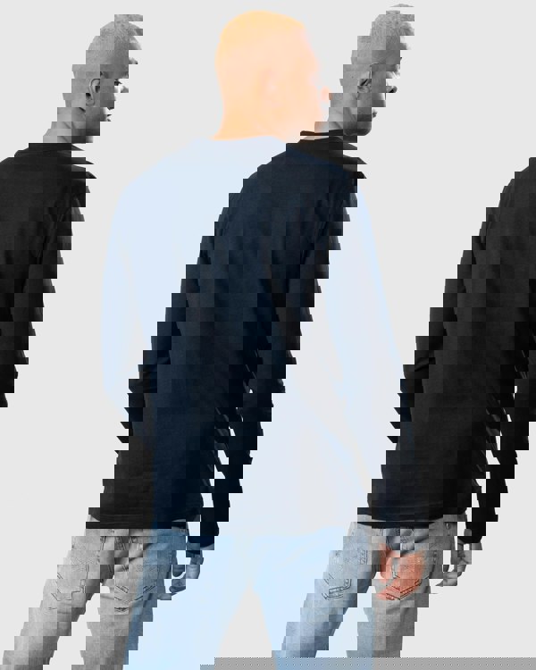 Belstaff Long Sleeved Logo Patch T-Shirt - Dark Ink