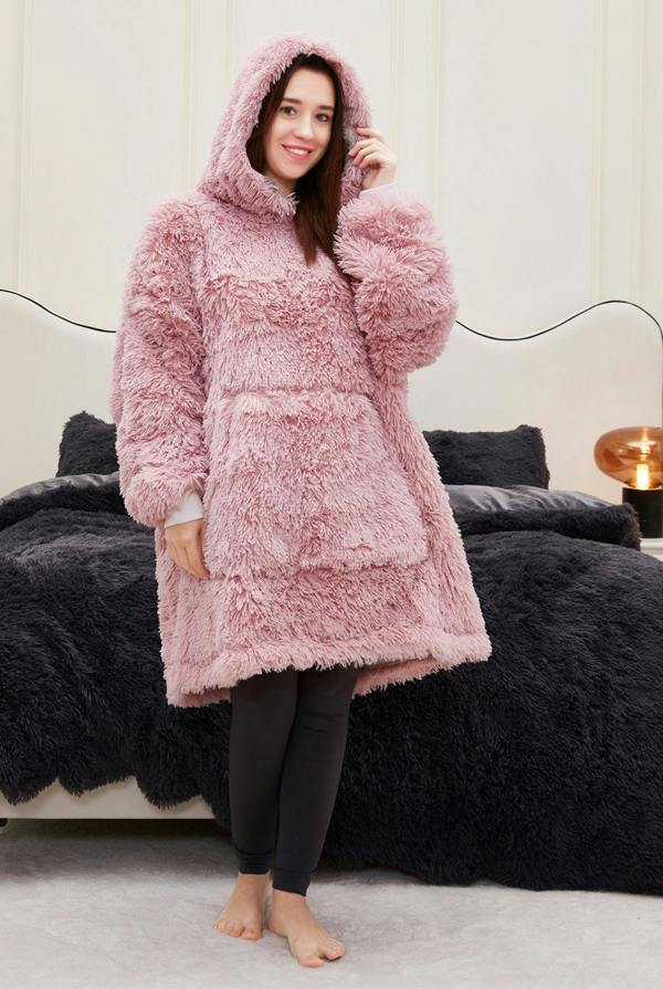 Ezysleep Faux Fur Oversized Luxury Soft Hoodie
