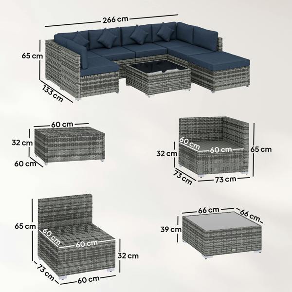 Rattan Sofa Set
