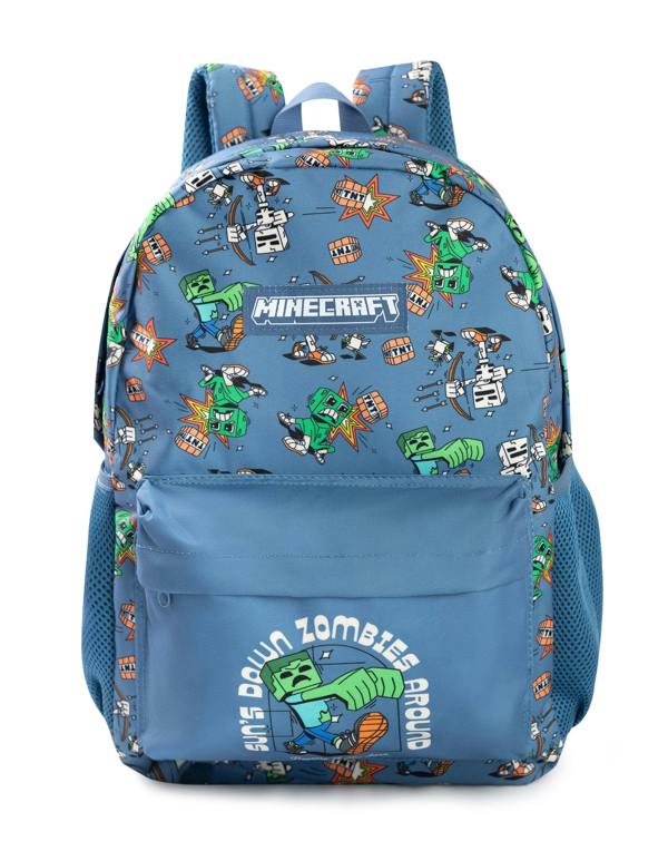 Vanilla Underground Minecraft Unisex Kids Blue Zombie Backpack (One Size)