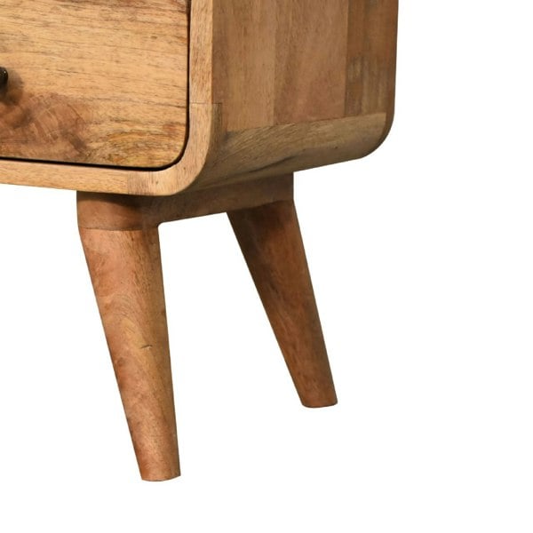 Artisan Furniture Mini Curved Oak-ish Media Unit