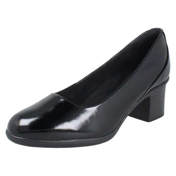 Clarks Ladies Clarks Court Shoes - Shaya Poppy