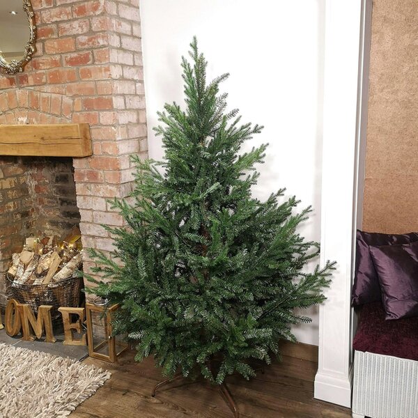 Samuel Alexander 6ft 180cm Green Glenshee Spruce Artificial Christmas Tree PE and PVC Mix Natural Look