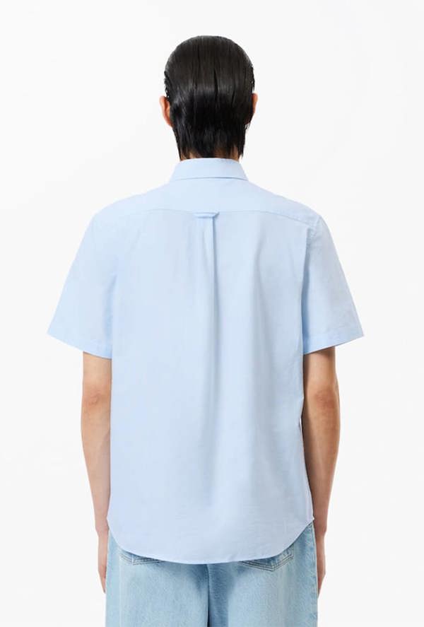 Lacoste Men's Regular Fit Short Sleeved Oxford Shirt