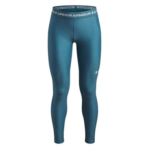 Under Armour Girls Fitted Training Leggings - Blue/White - 