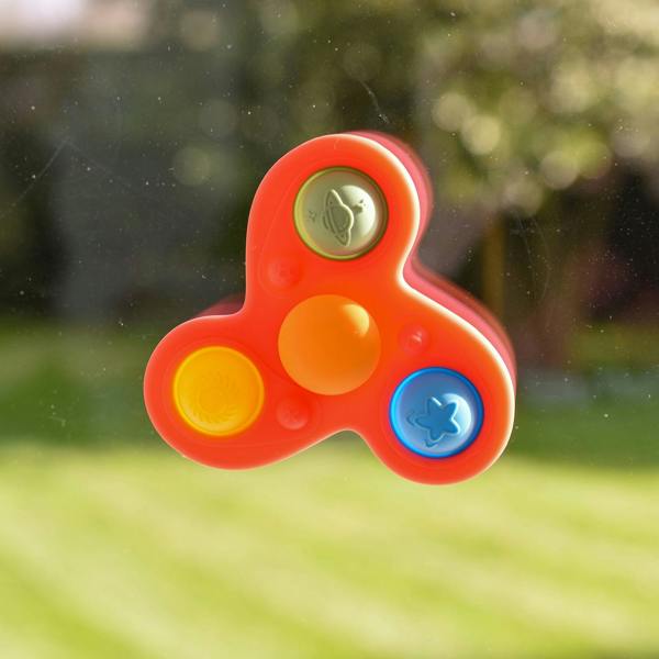 tickit SiliSoft® Jumbo Spinner (Rainbow)