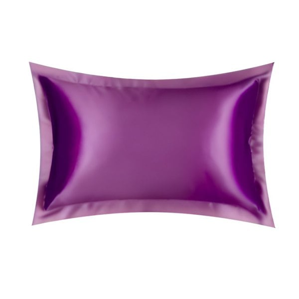 Anyhouz Pillowcase Violet Luxury Soft Natural Mulberry Silky Two Sided Satin Cover