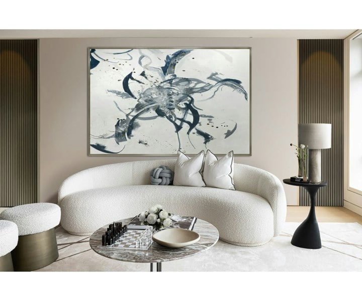 High-End Donti 01 Framed Art by Quintessa - Abstract Luxury Canvas for Sophisticated Interiors