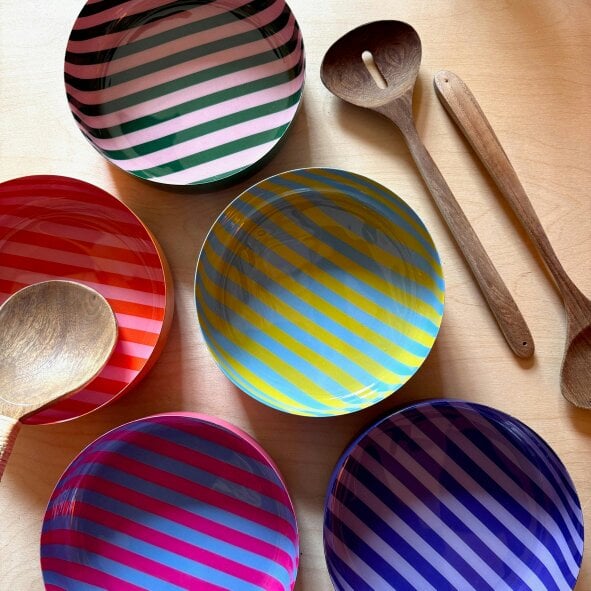 Love Frankie Small Stripy Bowls - 5 Colours Available