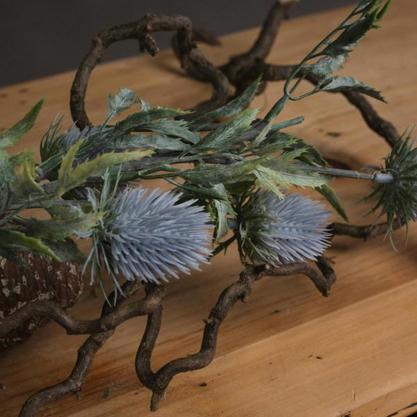 Wyld Haus Set of 3 Artificial Flowers Eryngium Thistle Stems