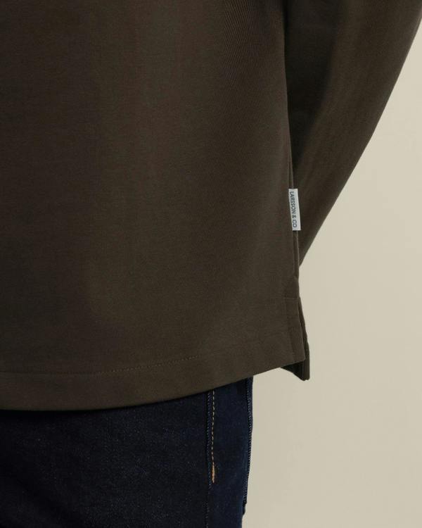 Larsson & Co Praesto - Oversized Stepped Hem Sweatshirt