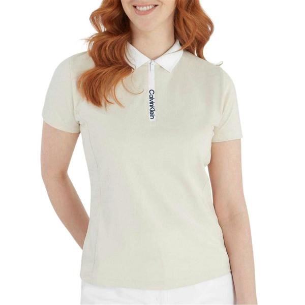 Calvin Klein Womens/Ladies Regular Polo Shirt - Birch - 