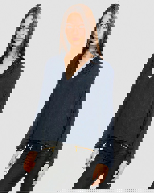 Samsoe & Samsoe Elva ls Womens Blouse 10793 - Dark Sapphire