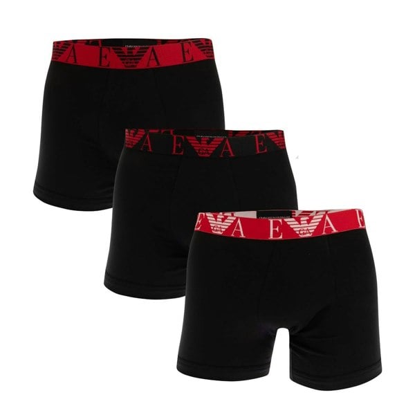 Emporio Armani Mens Boxer Shorts (Pack of 3) - Black