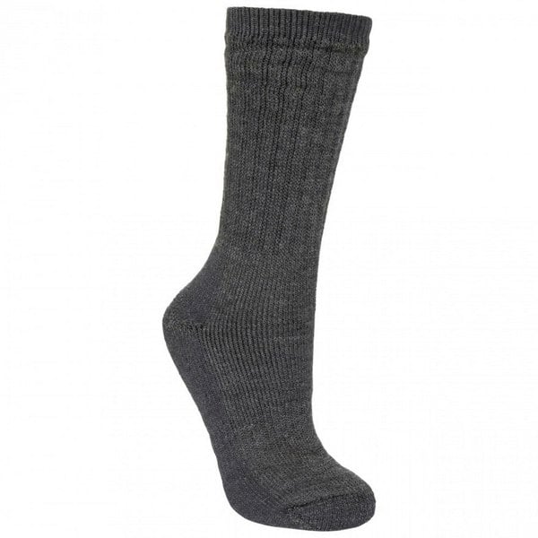 Trespass Men's Stroller Merino Wool Hiking Boot Socks (1 Pair) - Black Marl