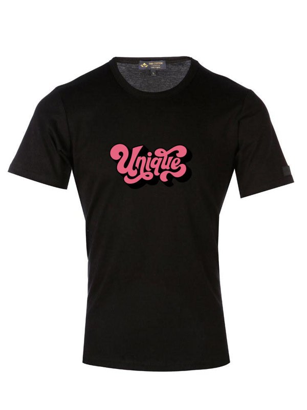 Unique Retro Text T Shirt