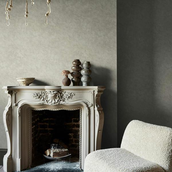 Abigail Ahern Urbanite Tadelakt Wallpaper | Greige