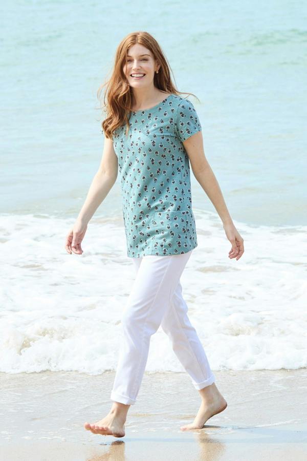 Lily & Me Breaker Stretch Twill Trousers White