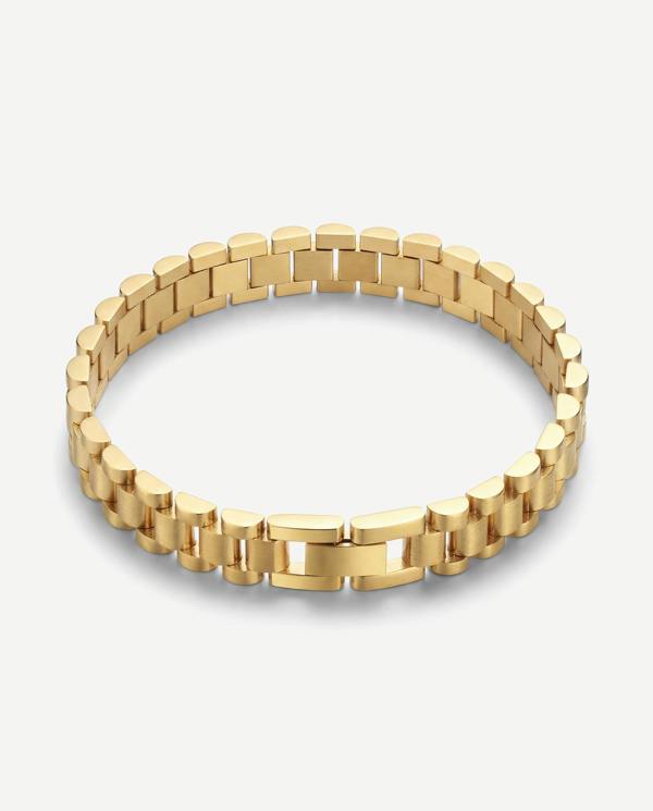 Elk & Bloom 14K Gold Thin Watch Chain Link Bracelet