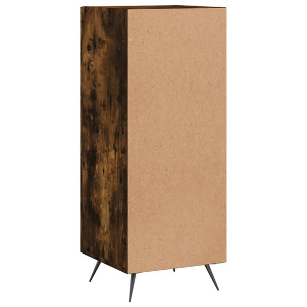 Berkfield Sideboard Smoked Oak 34.5x34x90 cm Engineered Wood