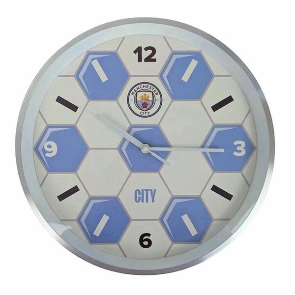 Manchester City FC Football Wall Clock, Bedroom, Sports, Gift