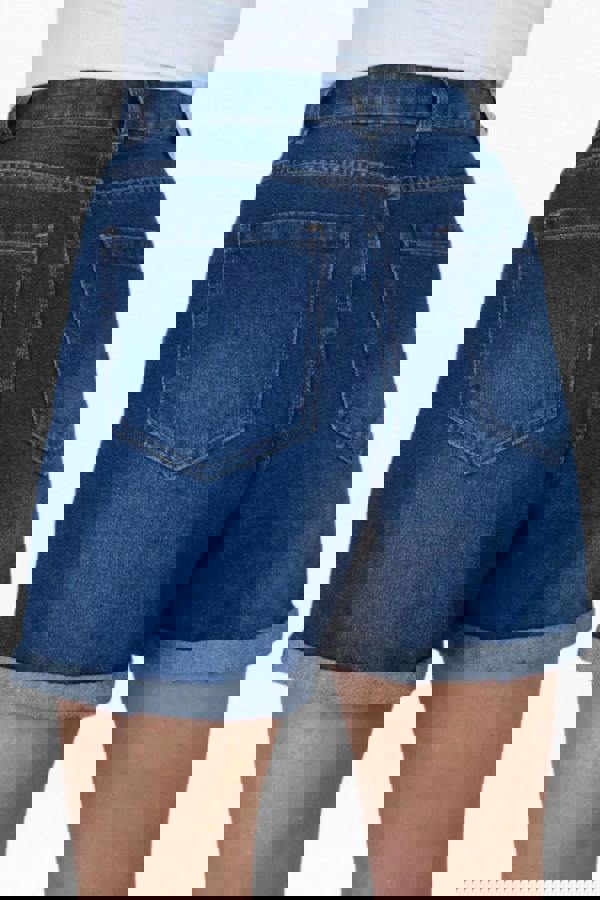 Paulo Due Women's Relaxed Mom Fit Denim Jean Shorts