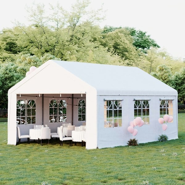 Living and Home 4*6m/4*8m Garden Party Tent with Removable Sidewalls and Doors