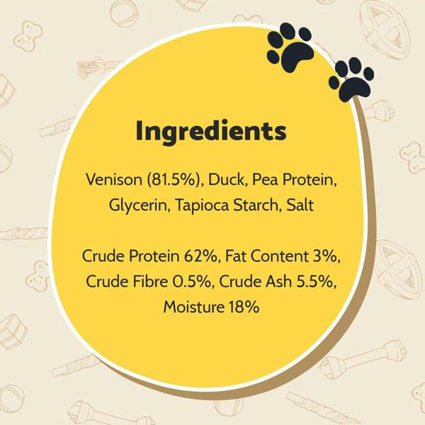 Good Boy Chewy Venison Steaks Natural Dog Treats 80g