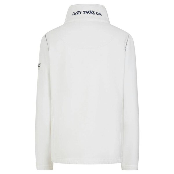 Lazy Jacks LJ33 - Ladies Full Zip Sweatshirt - White