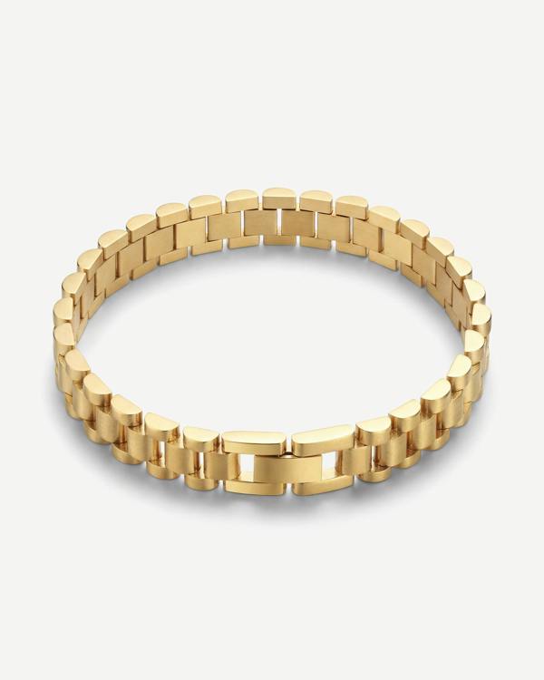 Elk & Bloom 14K Gold Chunky Watch Chain Link Bracelet
