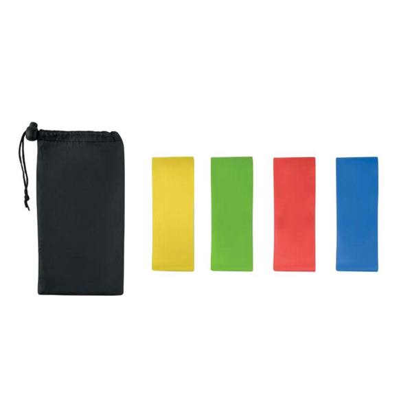 MidOcean Fitband TPE Resistance Band (Pack of 4) - Blue/Red/Green/Yellow - 