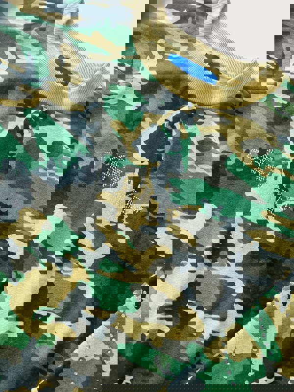 Awake NY Rhinestone Camo Sweatshirt Camo Green - Womens