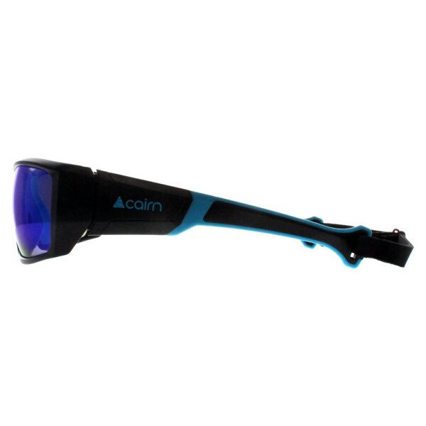 Cairn Sunglasses Skim 102 Matte Black Azure Flash Blue Mirrored Hydrophobic Watersports