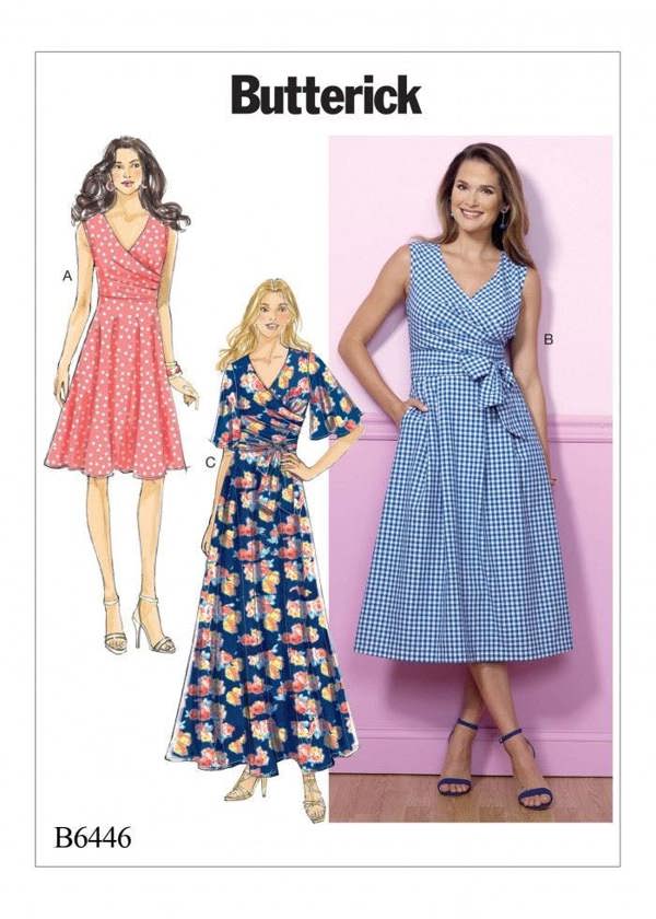 Butterick Sewing Pattern 6446, Dresses for Women, A5 (6-8-10-12-14) - Easy