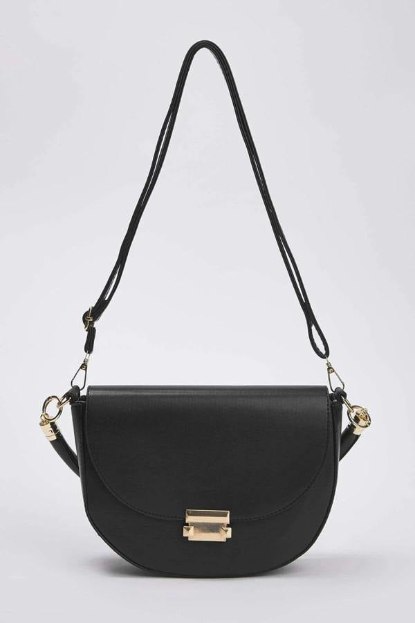WOVCOR Women's Mini City Shoulder Bag with Metal Buckle Detail