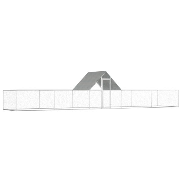Berkfield Chicken Coop 10x2x2 m Galvanised Steel