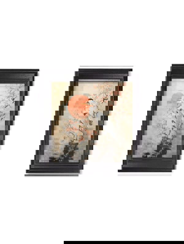 Exceptional Art Japanese Twin Herons - Black Hurstwood square frame