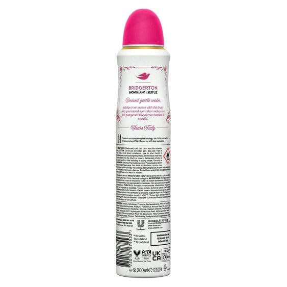 Dove Limited Edition Bridgerton Anti-Perspirant Deodorant Raspberry 6x200ml