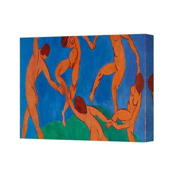 Benjamin Tate Design Abstract Dance Figures On Blue Canvas Wall Art Painting