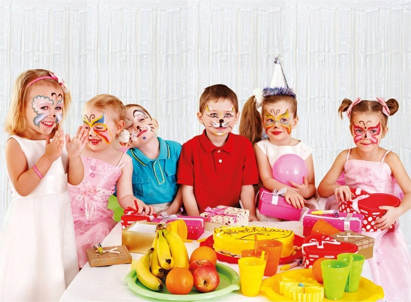 Cheetah Shimmer Tinsel Curtain, 2M x 1M White